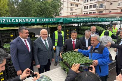 Kızılcahamam’da üreticilere 1 milyon 748 bin sebze fidesi dağıtıldı