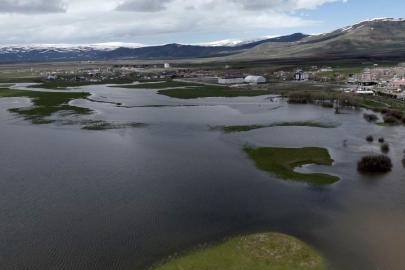 Kura Nehri taştı, tarım arazileri sular altında kaldı