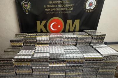 Mardin’de 7 bin 100 paket kaçak sigara ele geçirildi