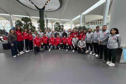 Milli sporcular taekwondo şampiyonası için Münih’e gitti