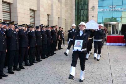 Ordu’da trafik kazasında hayatını kaybeden polis için resmi tören