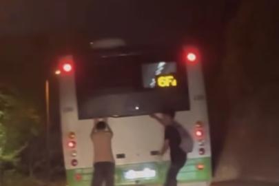 Patenli gençlerin tehlikeli yolculuğu kamerada