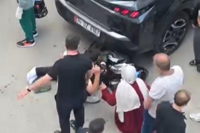 Pendik’te motosiklet otomobile çarptı: 1 yaralı
