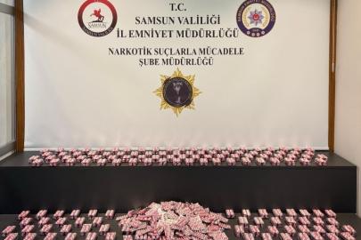 Samsun’da 11 bin 704 adet uyuşturucu hap ele geçirildi