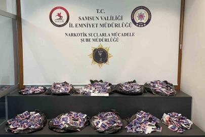 Samsun’da 44 bin adet uyuşturucu hap ele geçirildi