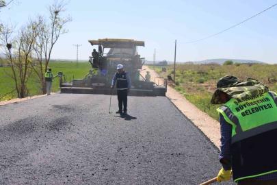 Şanlıurfa’da 14 kilometrelik grup yolunda asfalt seferberliği sürüyor