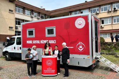 Sinop’ta "Mobil Sosyal Hizmet Aracı" sahada