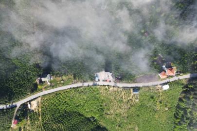 Sisle beraber gelen doğa şöleni kendine hayran bıraktı