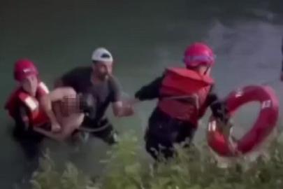 Sulama kanalına düşen genci itfaiye ekipleri kurtardı
