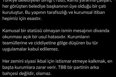 TBB’de kriz oluşturan ‘mektup’ gerginliği sonrası Alemdar’dan sert eleştiri