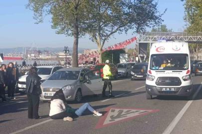 Tekirdağ’da sahil yolundaki kazada motosiklet sürücüsü yaralandı