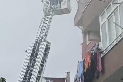 Terasta yangın paniği