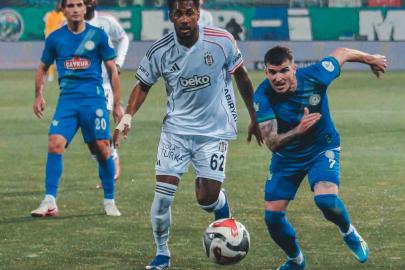 Tredyol Süper Lig: Çaykur Rizespor: 2 - Beşiktaş: 0 (İlk yarı)
