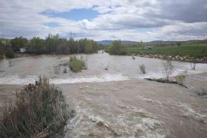 Türkiye’nin en uzun nehri Kızılırmak’ı besleyen Yıldız Irmağı coştu