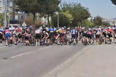 Uluslararası Samsun Gran Fondo Yarışında korkutan kaza: 2 yaralı
