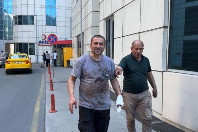 Üstü kan içinde kalan acemi kasap: "Sadece bıçak kaydı, ciddi bir şey yok"