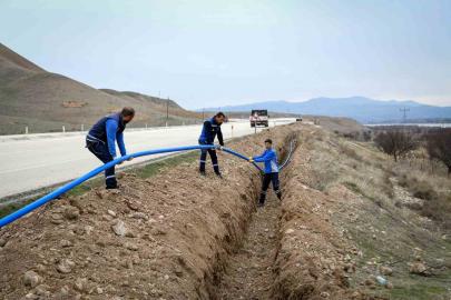 Yazıhan Boyaca ve Cendere’ye 2 bin 700 metre içme suyu hattı