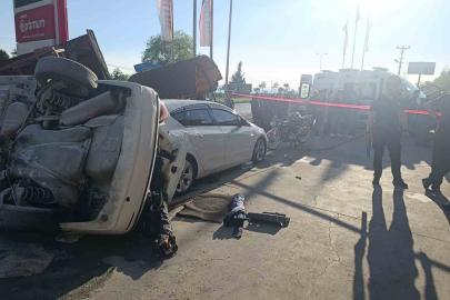 Zonguldak’ta akaryakıt istasyonuna dalan otomobil dehşet saçtı: 5’i çocuk 6 yaralı