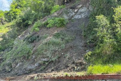 Zonguldak’ta şehirlerarası terminalde heyelan