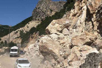 Adıyaman- Çelikhan Karayolunda heyelan