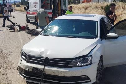 Amasya’da otomobille çarpışan motosikletli hayatını kaybetti