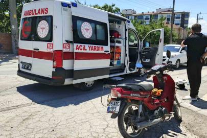 Bafra’da motosiklet sürücüsü yaralandı
