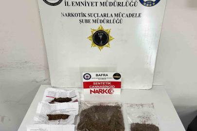 Bafra’da narkotik operasyonu: Uyuşturucu ticareti yaparken yakalandı
