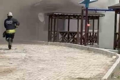 Bağ evinde çıkan yangına itfaiye müdahale etti