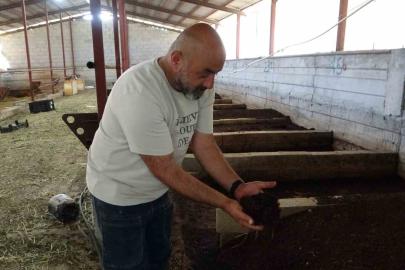 Bahçesinde ürettiği solucan gübresi gelir kaynağı oldu