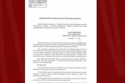 Baki Ersoy, Talas Devlet Hastanesi talebini meclis gündemine taşıdı