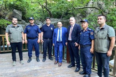 Balıkesir Valisi İsmail Ustaoğlu Kazdağı Milli Parkı Hasanboğuldu alanında incelemelerde bulundu