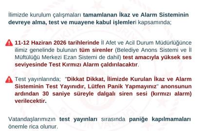 Bartın’da afetler için ikaz ve alarm sistemi kuruldu
