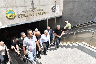 Başkan Büyükkılıç’tan Yeraltı Çarşısı’na ziyaret
