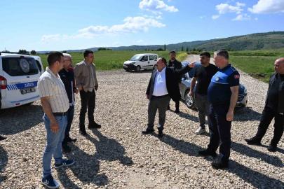 Başkan Hamamcı, TOKİ bağlantı yolu ve İsmetpaşa Mahallesi’nde inceleme yaptı