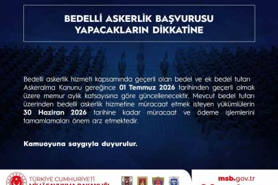 Bedelli askerlik tutarı 1 Temmuz tarihinde memur aylık katsayısına göre güncelleniyor