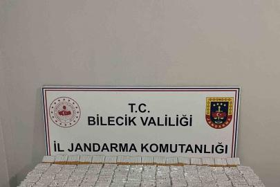 Bilecik’te 9 bin 320 adet doldurulmuş makaron ele geçirildi
