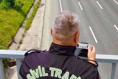 Bilecik’te drone destekli trafik denetimi
