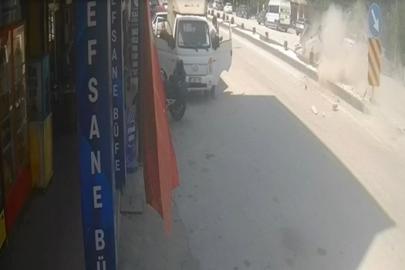 Bilecik’teki feci kaza güvenlik kamerasınca kaydedildi