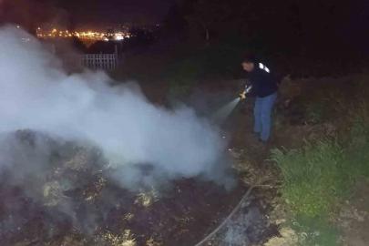 Bolu’da korkutan anız yangını: Ormana sıçramadan söndürüldü