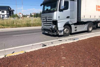 Bolvadin’de trafik kazası: 1 yaralı