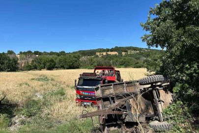 Çanakkale’de devrilen traktörün sürücüsü hayatını kaybetti