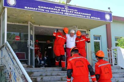 Çanakkale’de fırtına, dolu ve hortum tatbikatı gerçekleştirildi