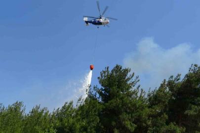 Çanakkale’de tarım arazisinde çıkan yangın kontrol altına alındı