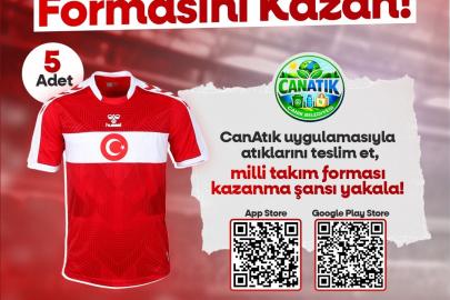 Canik’te atık getirene milli takım forması