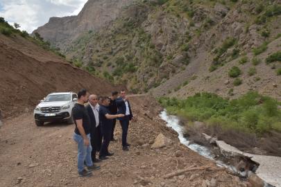 Cilo ve Sat Dağları Milli Parkı yolunda asfalt hazırlığı
