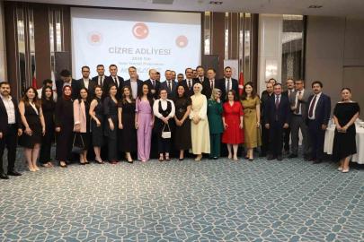 Cizre’de tayini çıkan hakim ve savcılar onuruna veda gecesi düzenlendi