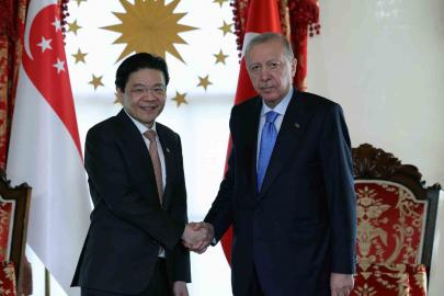 Cumhurbaşkanı Erdoğan, Singapur Başbakanı Lawrence Wong’u kabul etti