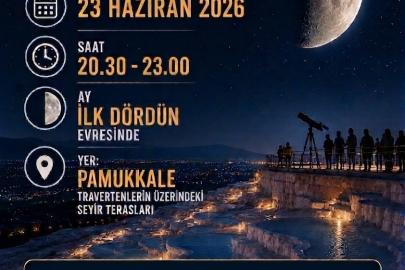 Denizli Bilim Merkezinden gökyüzü tutkunlarına özel etkinlik