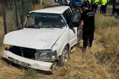 Diyarbakır’da pikap yoldan çıkıp takla attı: 7 yaralı