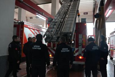 Düzce İtfaiyesi yedi 24 vatandaşın yanında